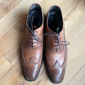 To Boot New York Tan Leather Wingtip Oxfords